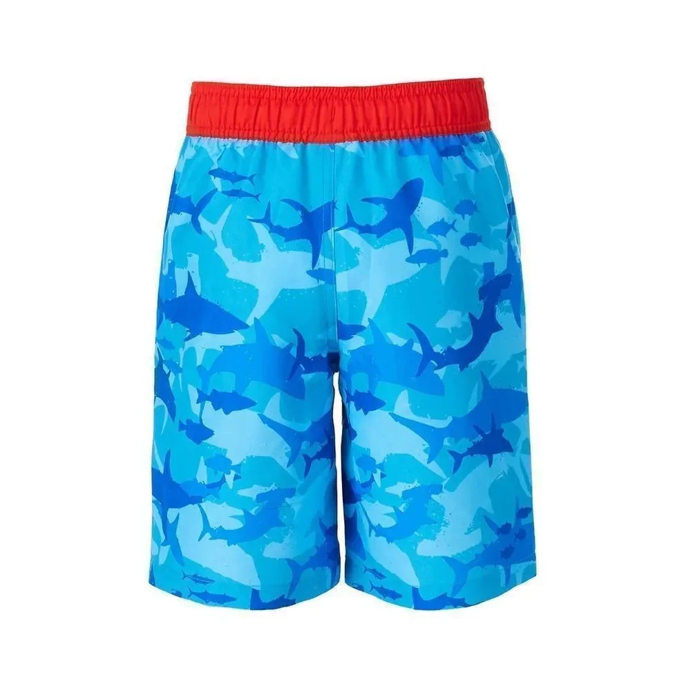 NEW! SAINT EVE Youth Boys Shark Beach CoverUp Robe & UPF50 Swim Trunk 2Piece Set - Picture 8 of 15